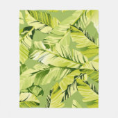 Bananenblätter 5 fleecedecke (Vorderseite)