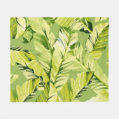 Bananenblätter 5 fleecedecke (Vorderseite (Horizontal))