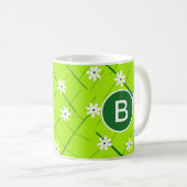 Bananenblätter und Blume, grün, botanisch Kaffeetasse (VorderseiteRechts)