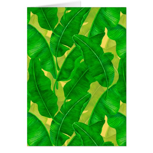 Bananenblätter Wasserfarbenmuster (Vorne)