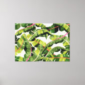 Bananenblättersalat mit Knoblauchstopfen Leinwanddruck (Vorderseite)