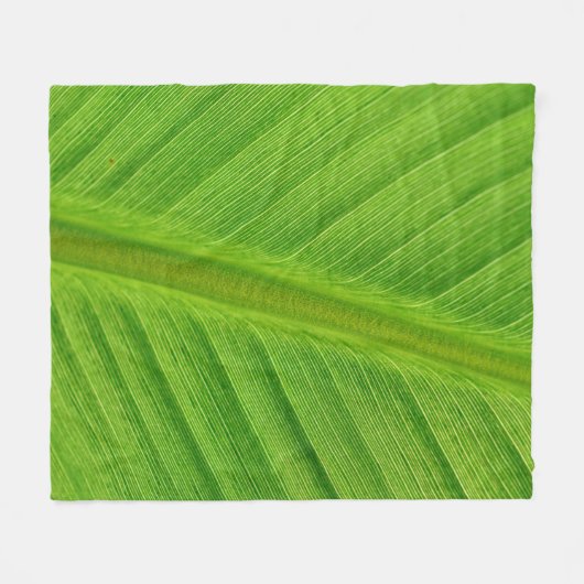 Bananenblättrige Bananenfasern Fleecedecke (Vorderseite (Horizontal))