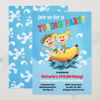 Bananenboot Einladungen zum Geburtstag
