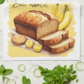 Bananenbrot Backrezeptur Geschirrtuch (Gefaltet)