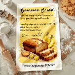 Bananenbrot Rezept Personalisiert Geschirrtuch<br><div class="desc">Fügen Sie eine köstliche und persönliche Touch in Ihre Küche mit diesem Banana Brot Rezept personalisierte Küchentücher. Das klassische Bananenbrot-Rezept dieses Handtuches ist perfekt für Bäcker und Bananenbrotliebhaber. Passen Sie Ihren Namen oder Ihre Nachricht an und machen Sie daraus ein einzigartiges und praktisches Geschenk für jeden Anlass.</div>