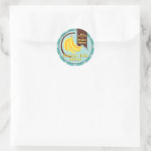 Bananenbrot Zuhause-Konservierung aus der Küche Runder Aufkleber (Tasche)