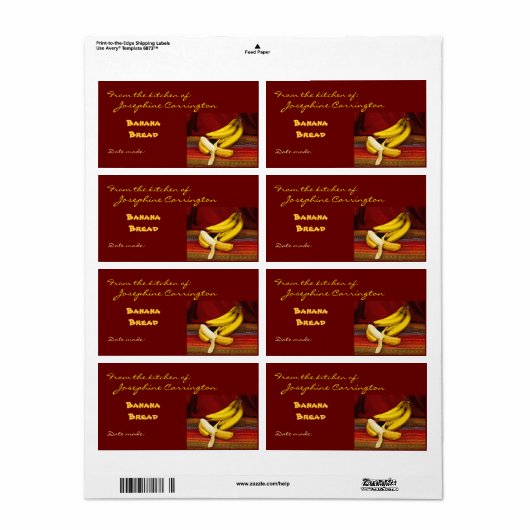 Bananenbrotmarken (Vorne)