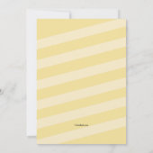 Bananencharakter Geburtstagspartei Einladung (Rückseite)