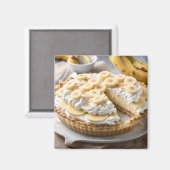 Bananencreme-Pie Magnet (Vorderseite/Rückseite)