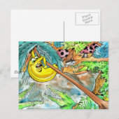 Bananenessen Postkarte (Vorne/Hinten)
