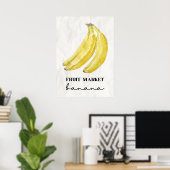 Bananenfruchtmarkt Poster (Heimbüro)