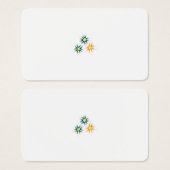 Bananengelb, dunkelblau grün, dekorativ (Vorne & Hinten)