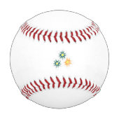 Bananengelb, dunkelblau grün, dekorativ baseball (Rückseite)