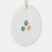 Bananengelb, dunkelblau grün, dekorativ keramik ornament (Rechts)