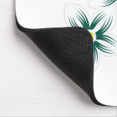 Bananengelb, dunkelblau grün, dekorativ mousepad (Ecke)