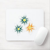 Bananengelb, dunkelblau grün, dekorativ mousepad (Mit Mouse)