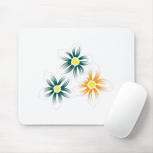 Bananengelb, dunkelblau grün, dekorativ mousepad (Mit Mouse)