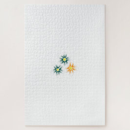 Bananengelb, dunkelblau grün, dekorativ puzzle