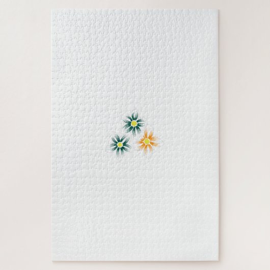 Bananengelb, dunkelblau grün, dekorativ puzzle (Vertikal)