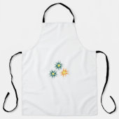 Bananengelb, dunkelblau grün, dekorativ schürze (Vorderseite)