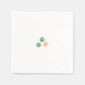 Bananengelb, dunkelblau grün, dekorativ serviette (Vorderseite)