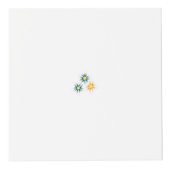 Bananengelb, dunkelblau grün, dekorativ würfel (Rechts)