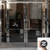 Bananengeschäft Fensteraufkleber (Büro Tür)