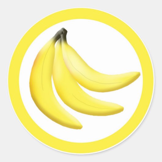 Bananengeschmack-Umkleber Runder Aufkleber (Vorderseite)