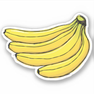 Bananenhecht zeichnend aufkleber
