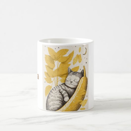 Bananenkatze Kaffeetasse (Mittel)