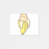 Bananenkatze Post-it Klebezettel (Vorderseite)