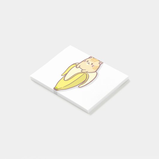 Bananenkatze Post-it Klebezettel (angewinkelt)