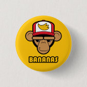 Bananenknopf Button (Vorderseite)