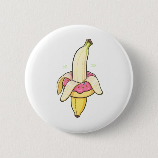 Bananenknopf Button (Vorderseite)