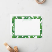 Bananenleaf-Flachkarte Mitteilungskarte (Vorderseite/Rückseite Beispiel)