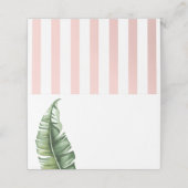 Bananenleaf und Cabana Streifen im Mittelalter Platzkarte (Außenseite Aufgefaltet)