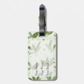 Bananenleder mit Dreiecken| Monogramm Gepäckanhänger (Rückseite vertikal)