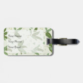 Bananenleder mit Dreiecken| Monogramm Gepäckanhänger (Rückseite horizontal)