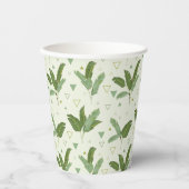 Bananenleder mit Dreiecken Pappbecher (Vorderseite)