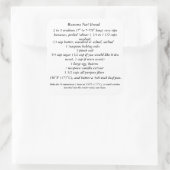 Bananenmantel Bread Recipe Quadratischer Aufkleber (Tasche)