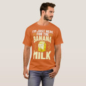 Bananenmilch Milchshake koreanische aromatisierte  T-Shirt (Vorne ganz)