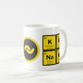 Bananenmünze mit periodischem Tisch Kaffeetasse (VorderseiteRechts)