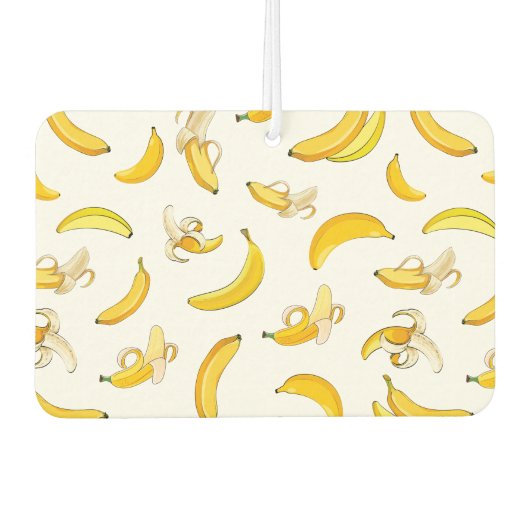 Bananenmuster 4 autolufterfrischer (Vorderseite)