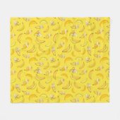 Bananenmuster 4 fleecedecke (Vorderseite (Horizontal))