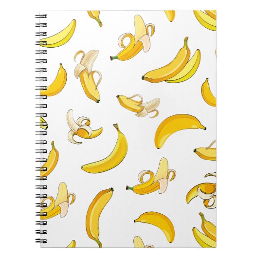 Bananenmuster 4 notizblock (Vorderseite)