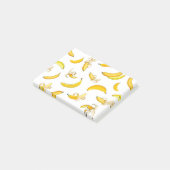 Bananenmuster 4 post-it klebezettel (angewinkelt)