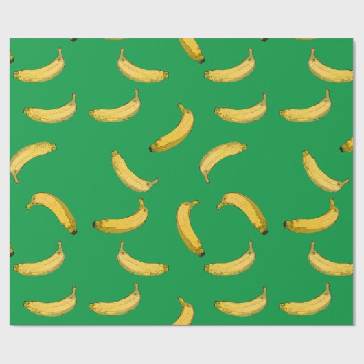 Bananenmuster Geschenkpapier (Flach)