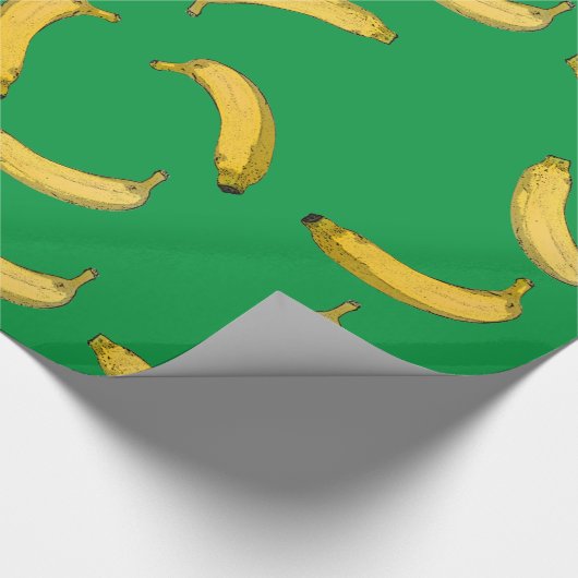Bananenmuster Geschenkpapier (Ecke)