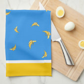 Bananenmuster Geschirrtuch (Viertel Falte)