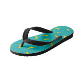 Bananenmuster Kids Flip Flops Kinderbadesandalen (Schrägansicht)